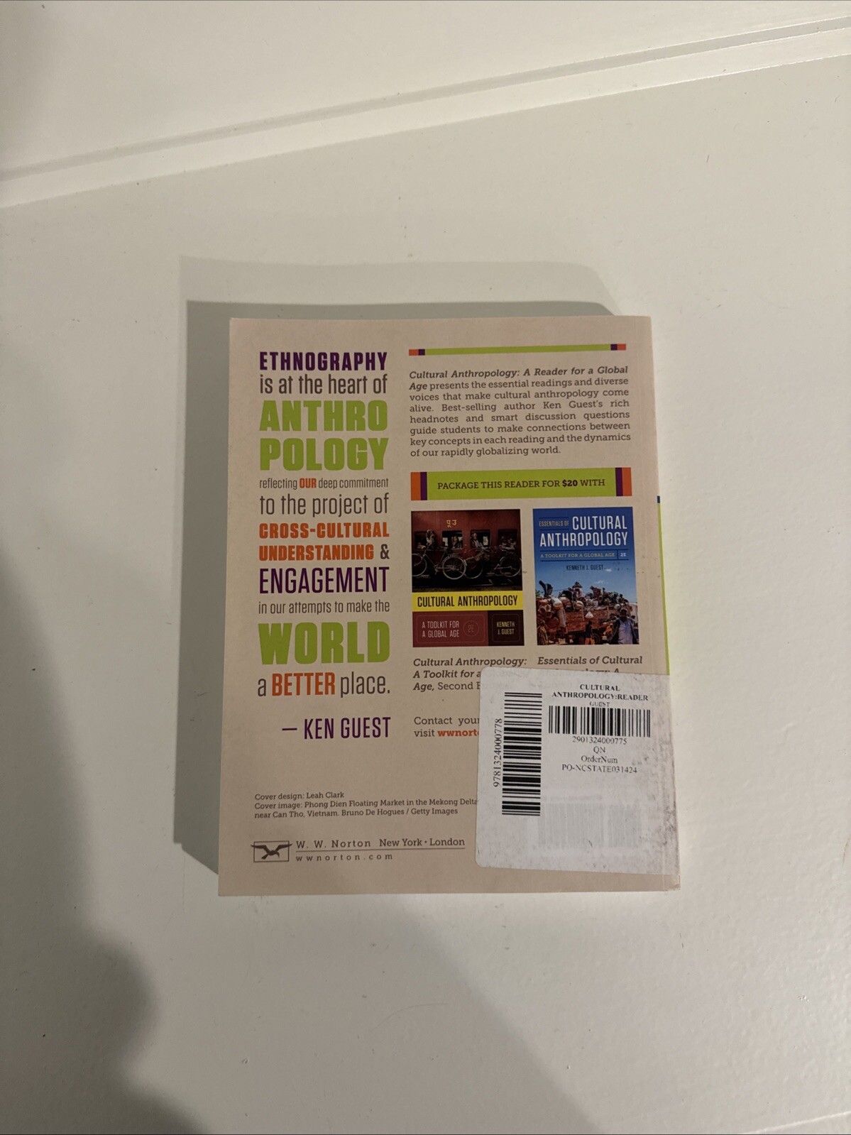 Cultural Anthropology : A Reader for a Global Age by Kenneth J. Guest