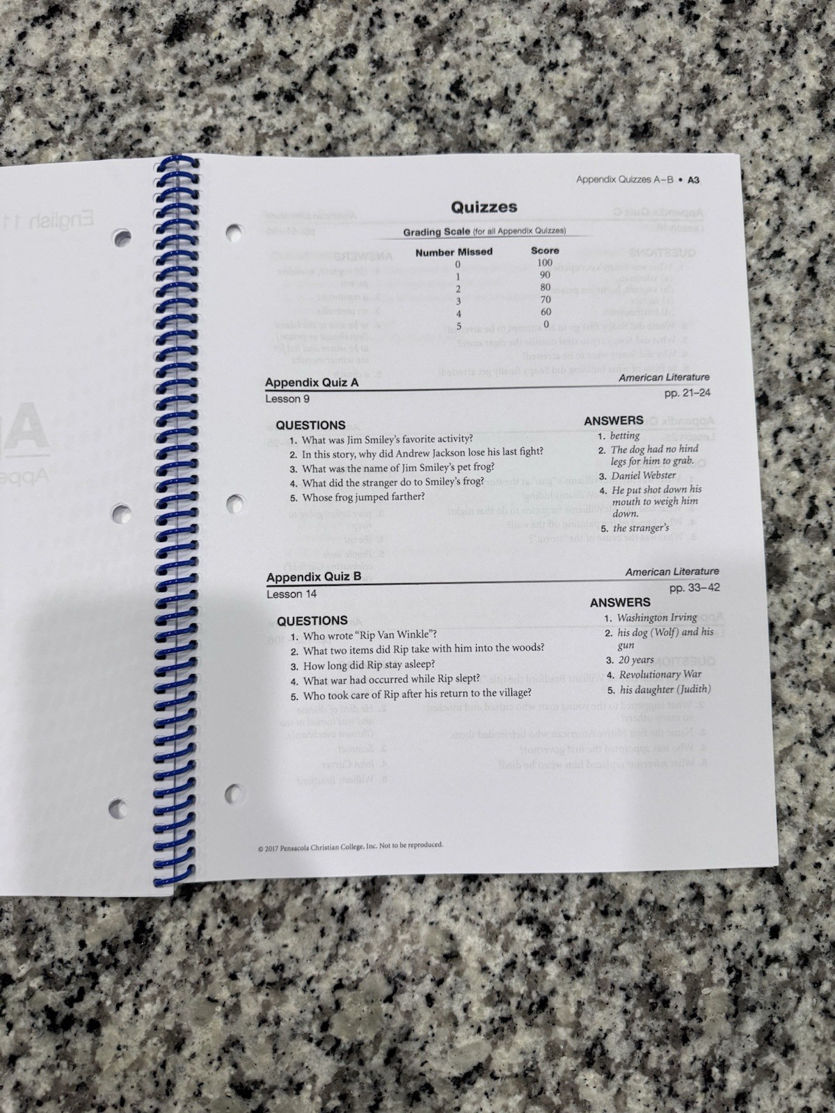 Abeka 11th Grade English Student Books, Teacher Keys