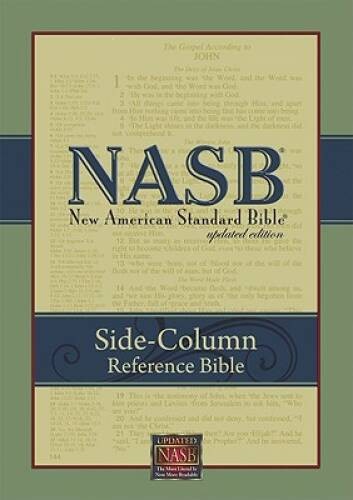 NASB Update Side-Column Reference Black Bonded Leather – VERY GOOD