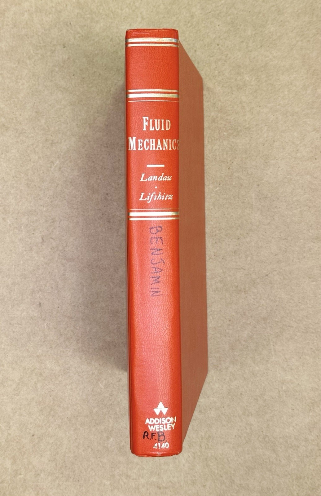 LANL Physicist Copy! Vintage 1968 Landau & Lifshitz Vol 6 Fluid Mechanics HCVG