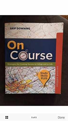 On Course: Strategies for Creating – Paperback, by Downing Skip – Very Good j