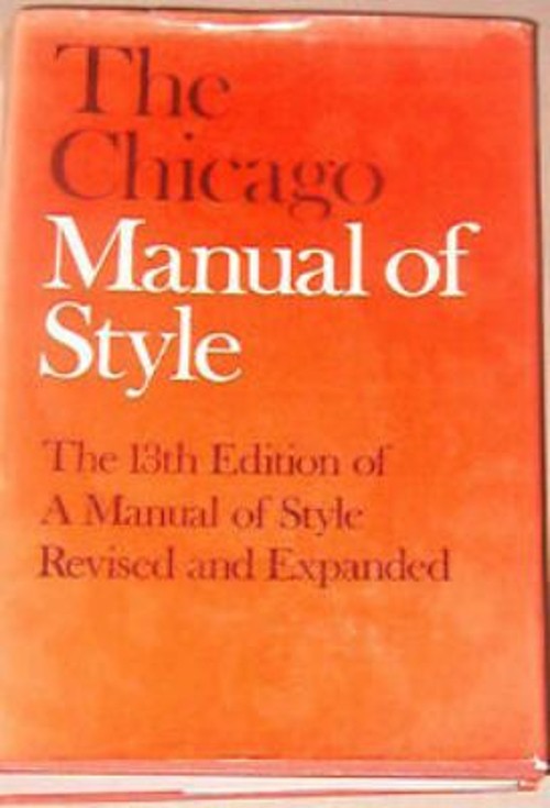 The Chicago Manual of Style Hardcover Chicago Editorial Staff