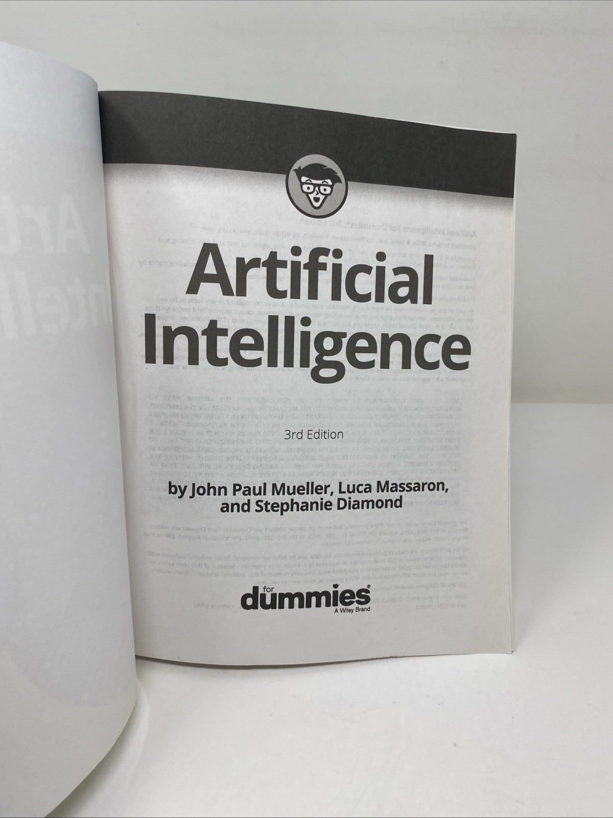Artificial Intelligence for Dummies 3rd Edition John Paul Mueller, Massaron 2025