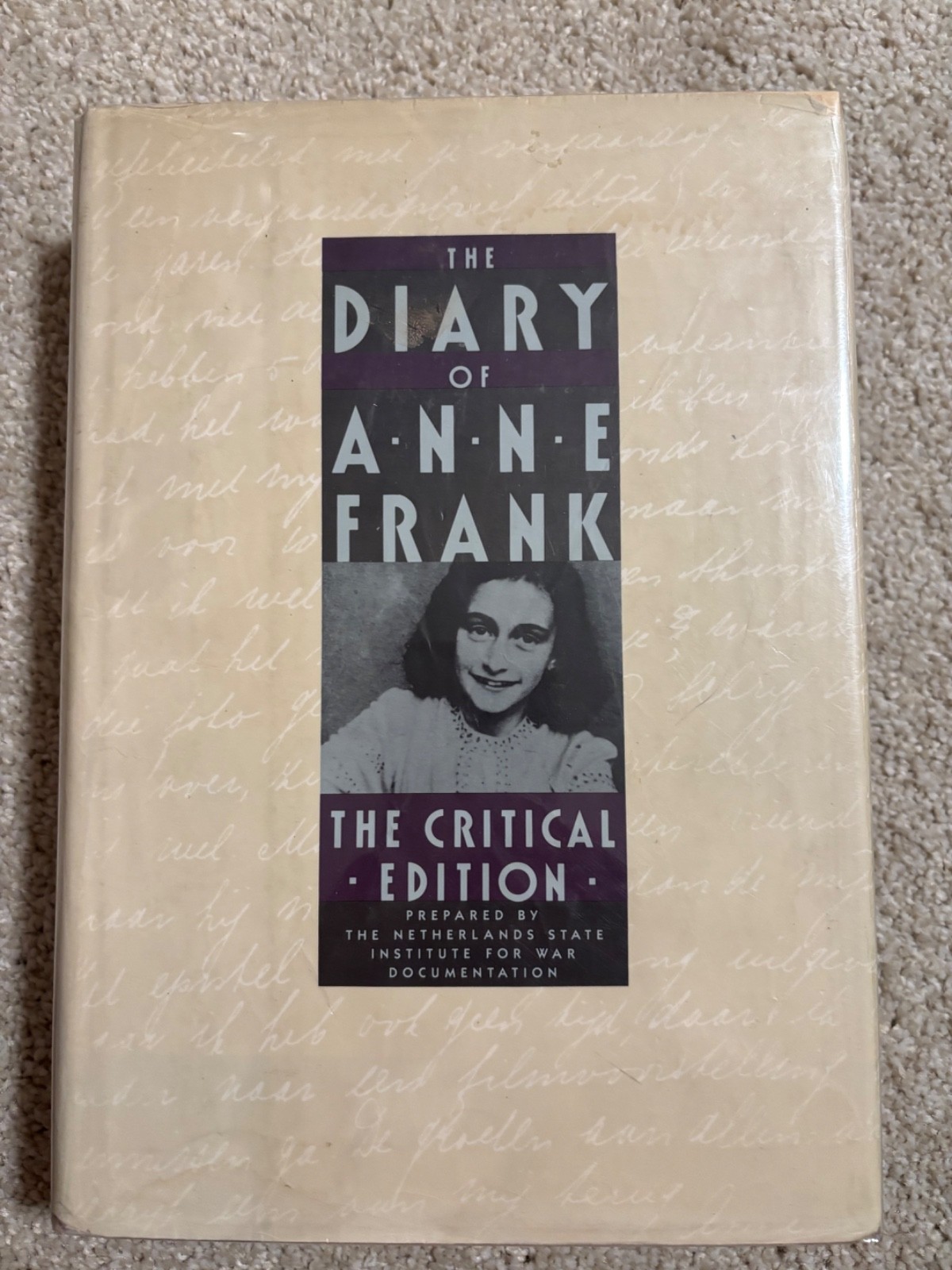 Diary of Anne Frank The Critical Edition HC/DJ 1989