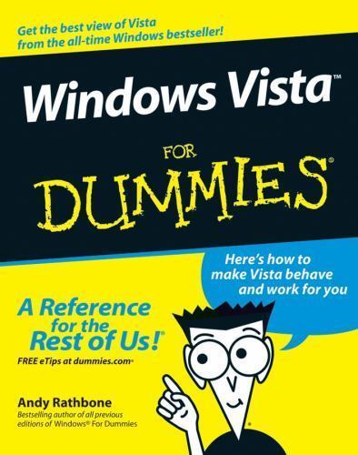 Windows Vista For Dummies – 9780471754213, paperback, Andy Rathbone, new