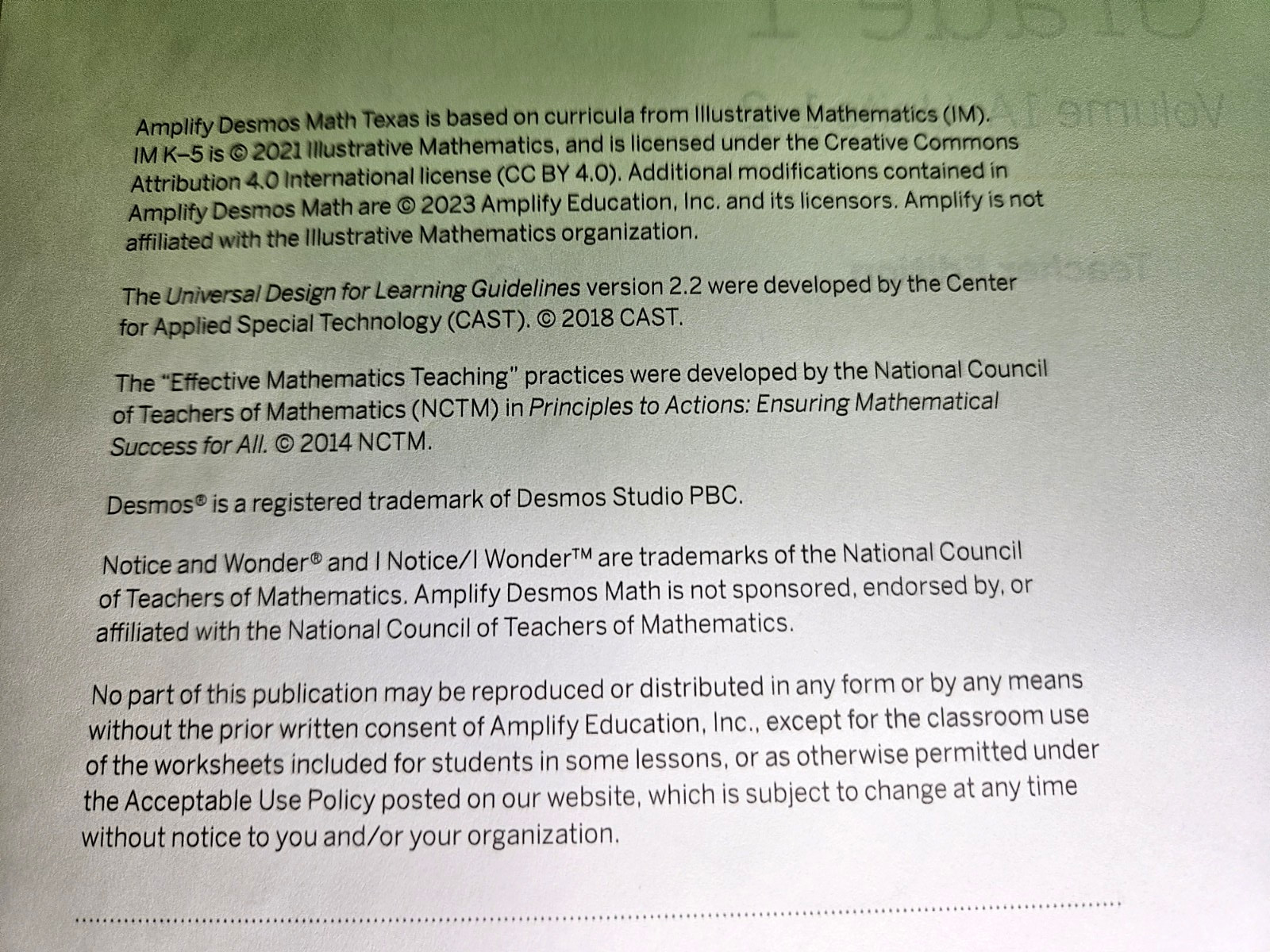 Amplify DESMOS MATH Grade 1 Vol 1A, TEACHER Ed Mathematics Spiralbound HB, TEXAS