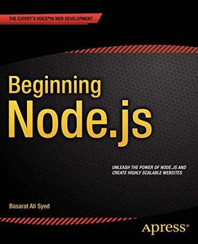 Beginning Node.js – Paperback, by Syed Basarat – Very Good