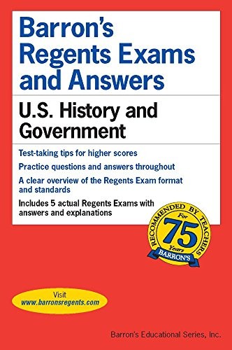 REGENTS EXAMS AND ANSWERS: U.S. HISTORY AND GOVERNMENT By Resnick Eugene M.a.