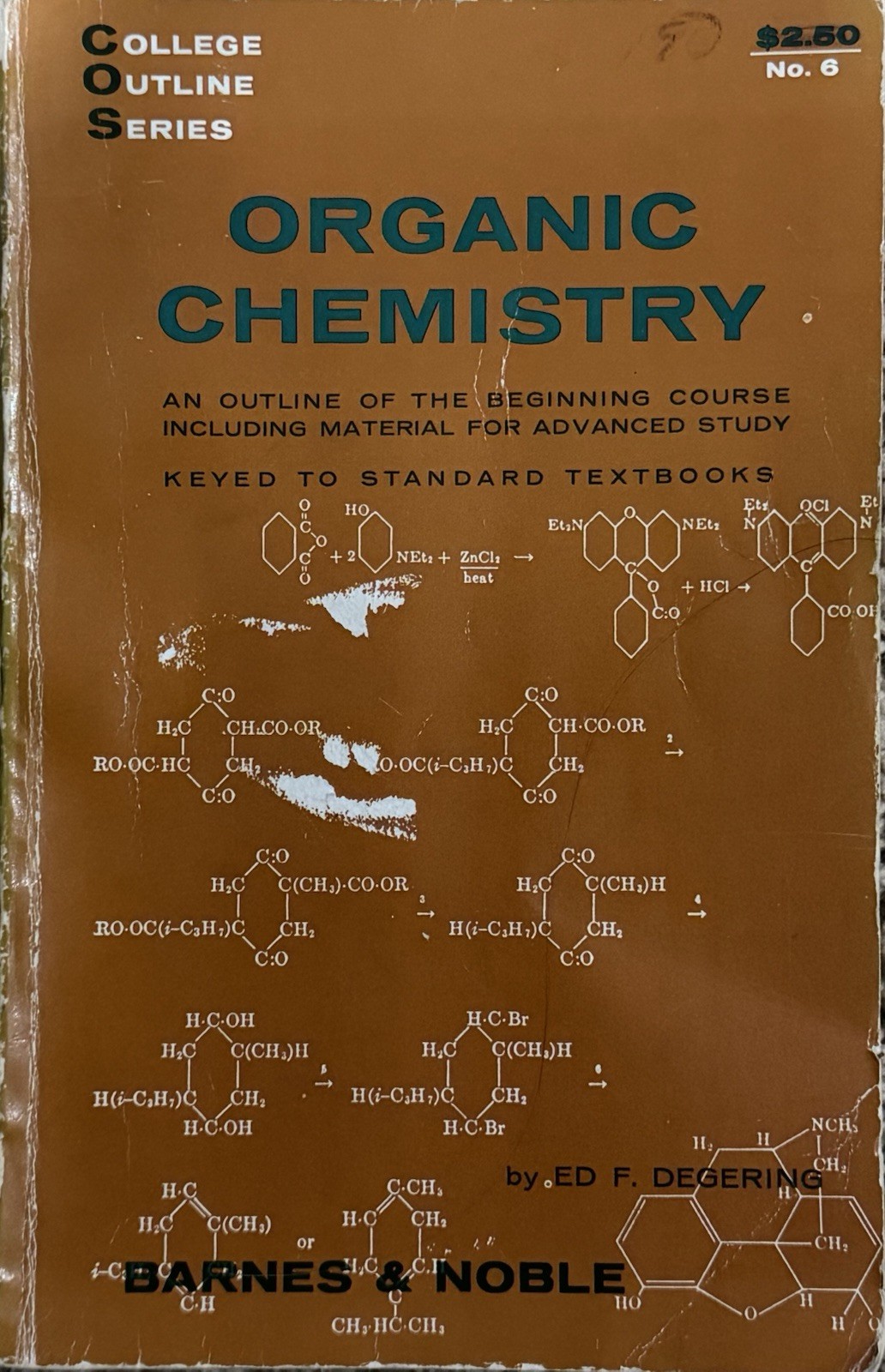 Organic Chemistry (College Outline Series) (6th edition) (Degering) (1959)
