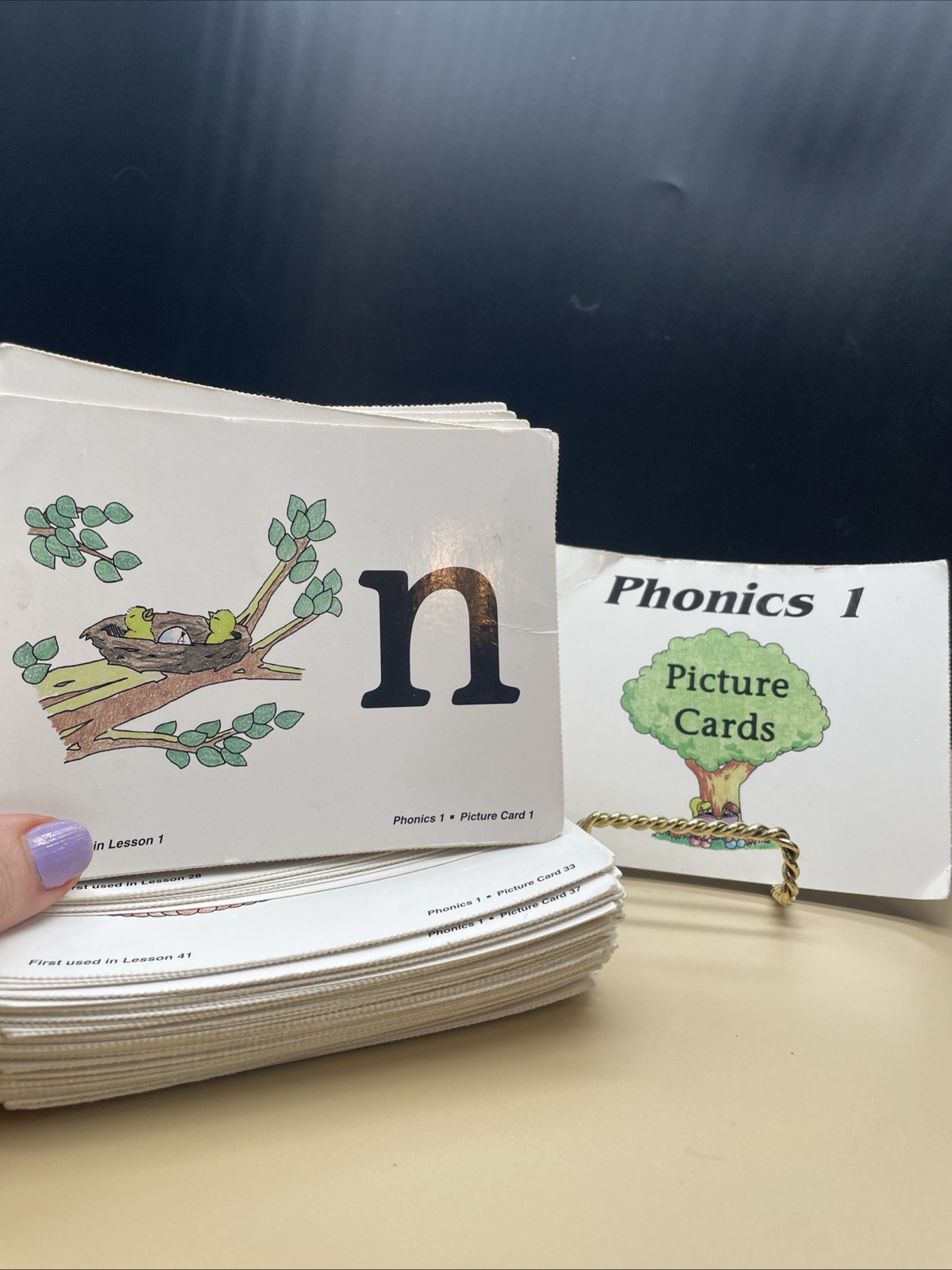 SAXON PHONICS & SPELLING PICTURE CARD DECK 102 PICTURE CARDS GRADE 1