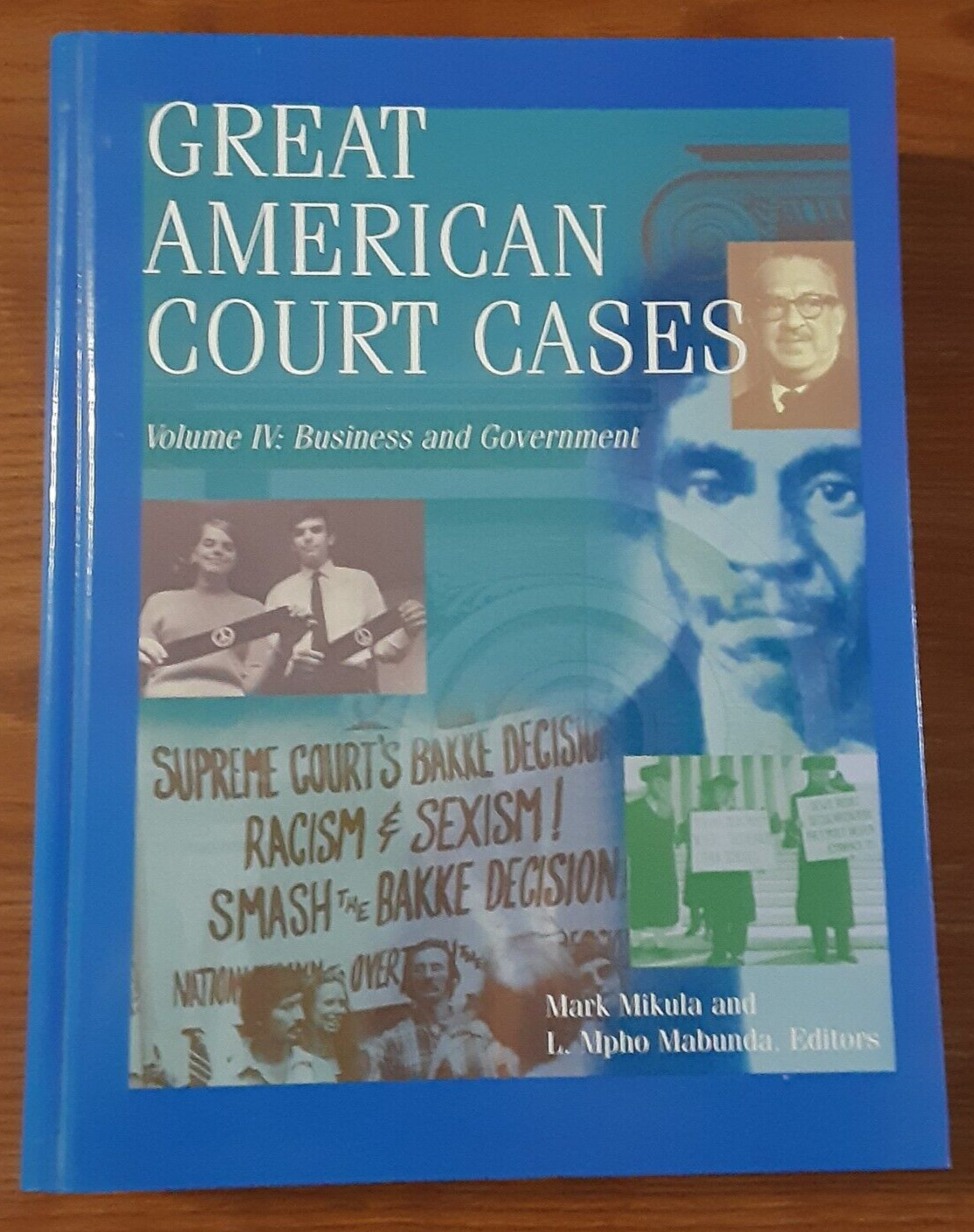 Great American Court Cases by Mark Mikula HC 1999 1st edition Volume 4 Business