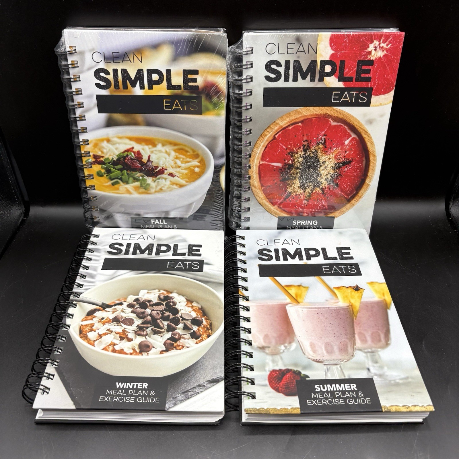 4 Clean Simple Eats, Meal Plan & Exercise Guide Spring, Summer, Fall, and Winter