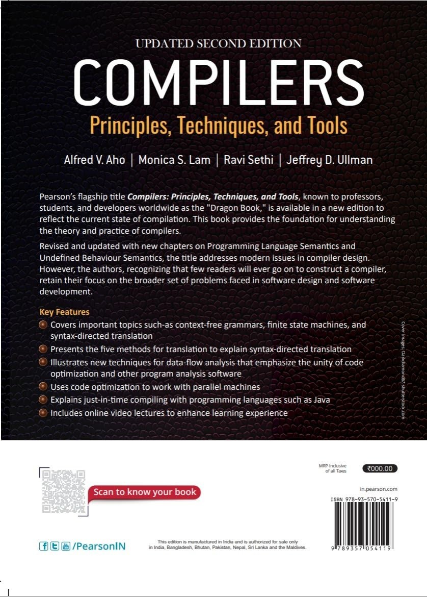 Compilers : Principles, Techniques, and Tools by Jeffrey Ullman