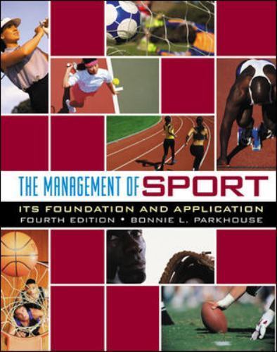 The Management Of Sport: It- hardcover, 9780072844122, Bonnie L Editor Park, new