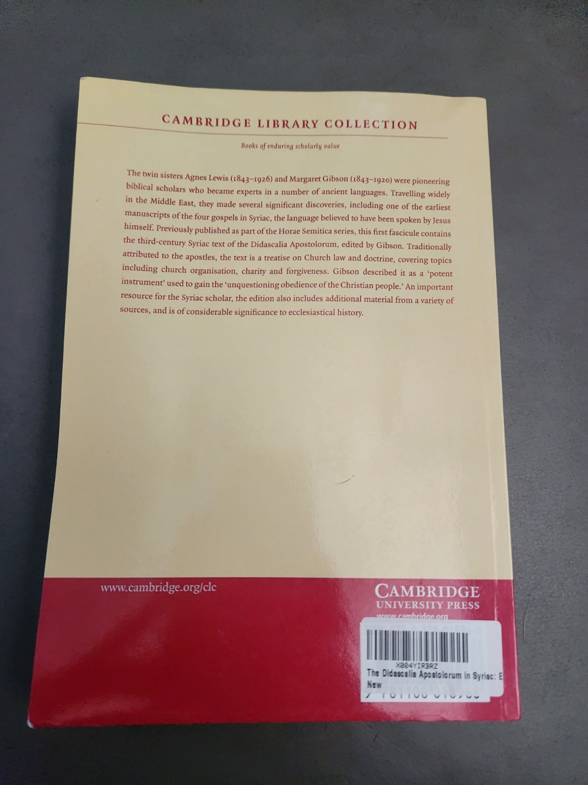 Cambridge Library Collection-Biblical Studies: Didascalia Apostolorum in Syriac