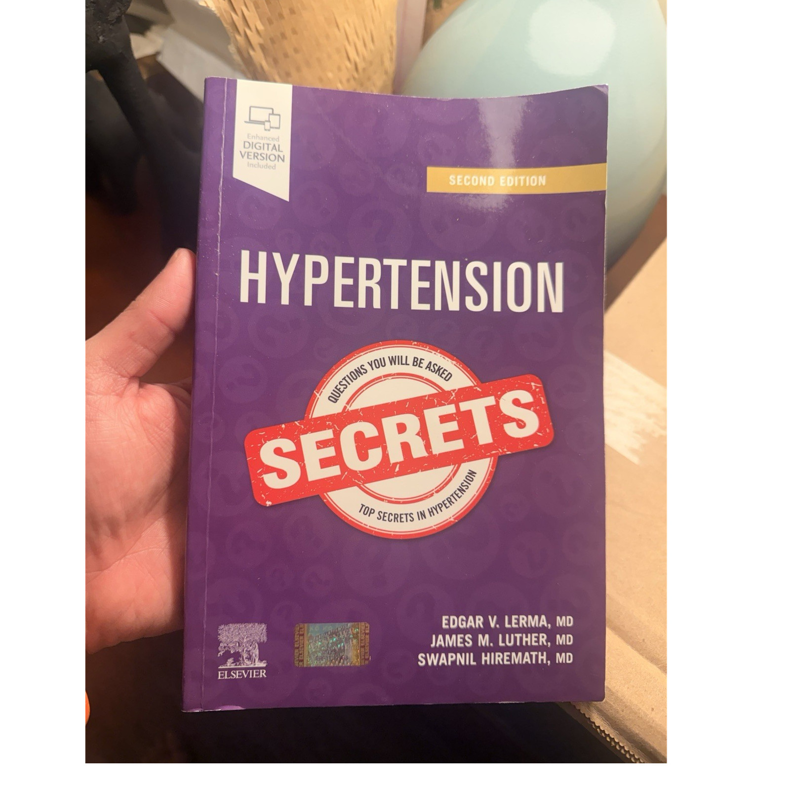 Elsevier Hypertension Secrets 2nd Ed Paperback 2014 + Enhanced Digital, Lerma