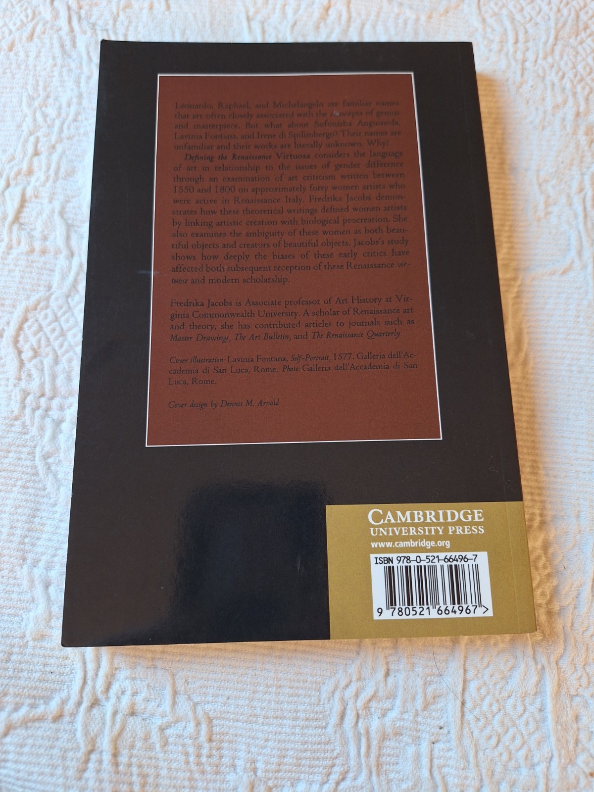 Defining the Renaissance Virtuosa Women Artists Lang of Art History Cambridge SC