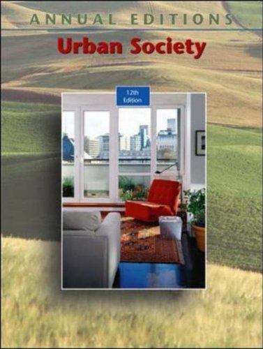 Annual Editions Ser.: Urban Society by Fred Siegel (2004, Trade Paperback)