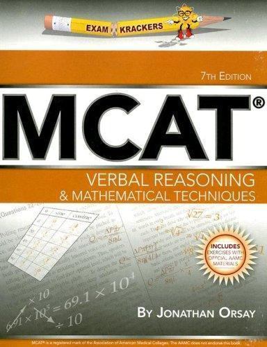 Exam Krackers MCAT 7th Ed by Jonathan Orsay (2010, Trade Paperback)