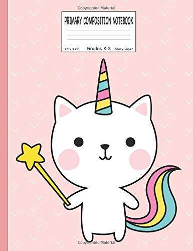 Primary Composition Notebook Story Paper – 75 x 975 – Grades K-2: Cut – GOOD