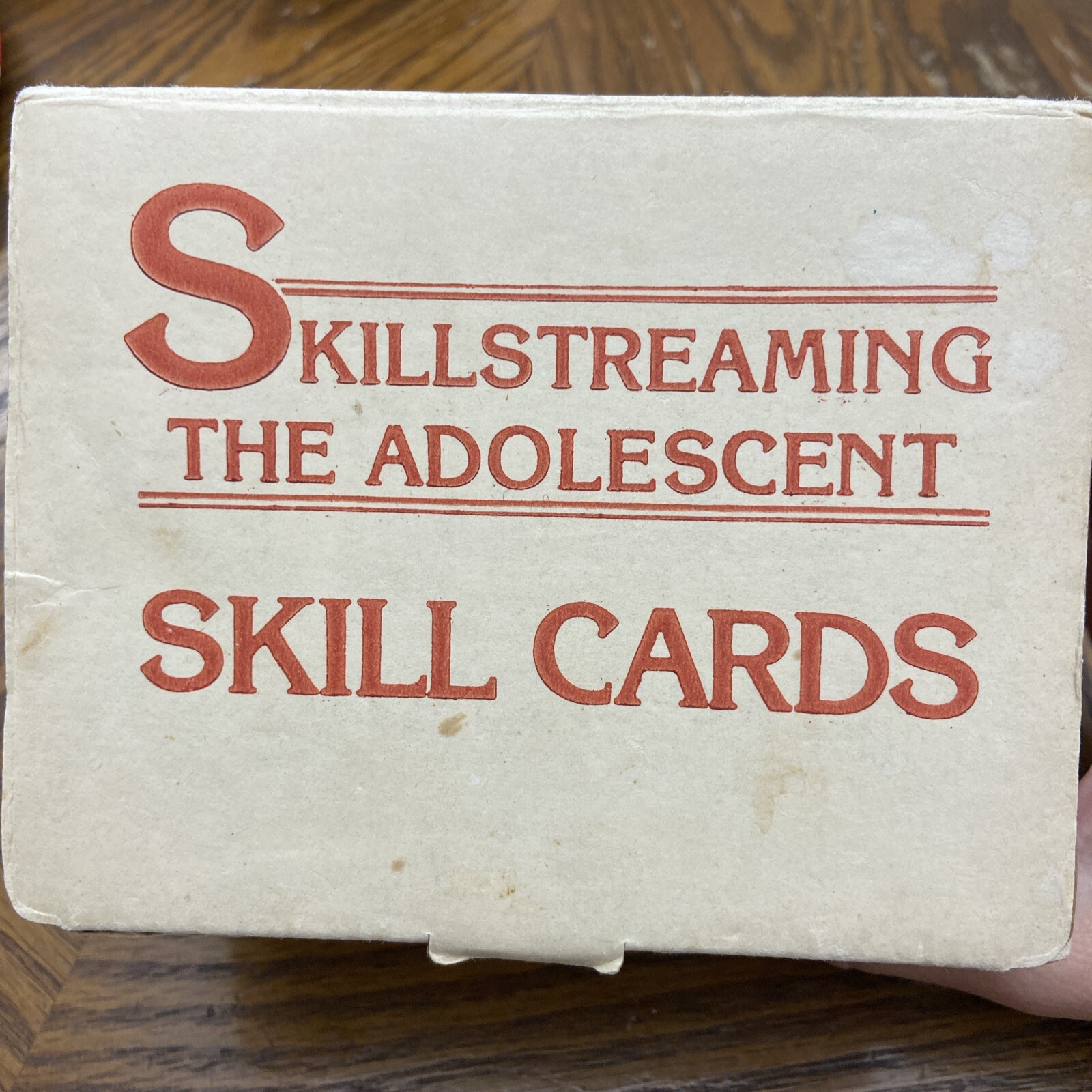 SKILLSTREAMING THE ADOLESCENT/SKILL CARDS Champaign, IL, Research Press, 1980