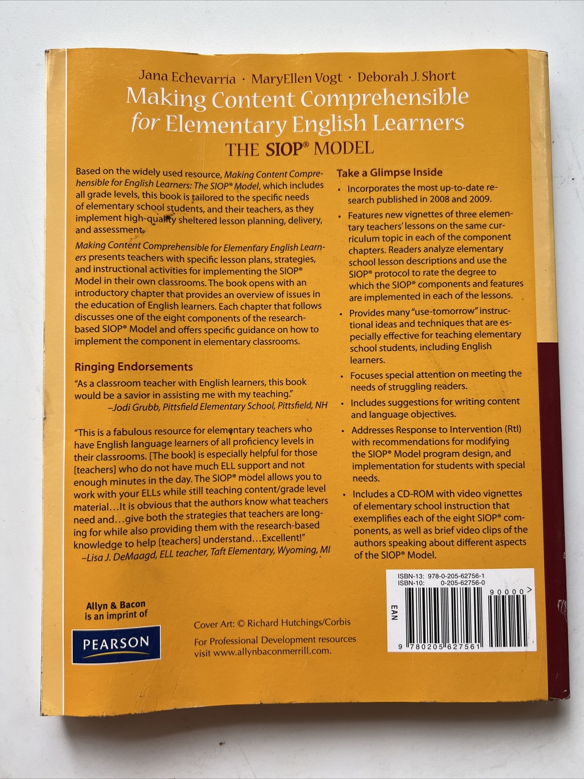 SIOP Ser.: Making Content Comprehensible for Elementary English Learners :…