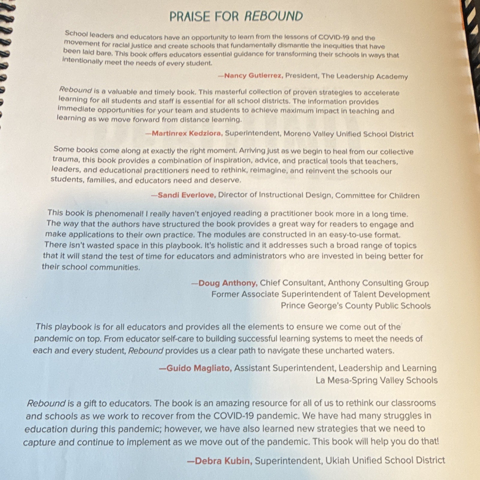 Rebound: A Playbook for Rebuilding Agency Grades K-12 Textbook Fisher Frey