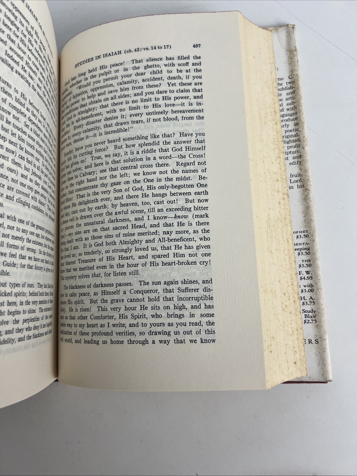 Studies In Isaiah By FC Jennings – Hardback – Vintage 1966 VTG Book