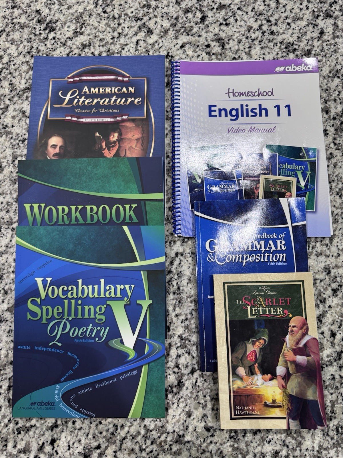 Abeka 11th Grade English Student Books, Teacher Keys