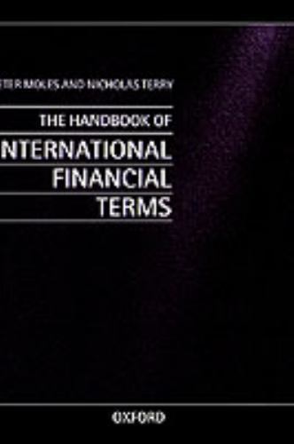 Handbook of International Financial Terms, Hardcover by Moles, Peter; Terry, …