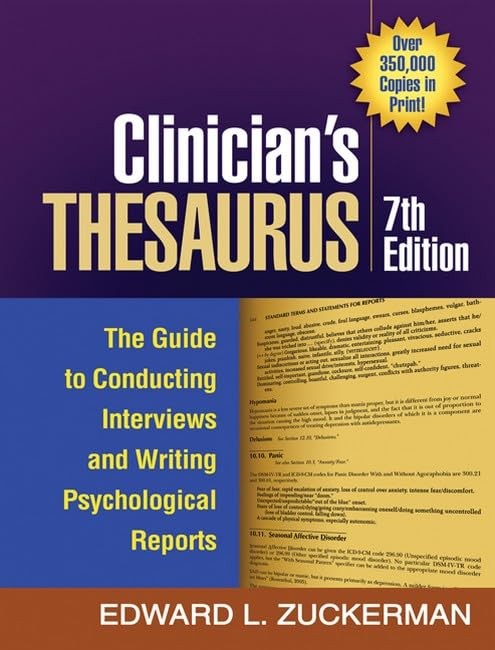 Clinician’s Thesaurus, 7th Edition: The Guide to Conducting Interviews and W…