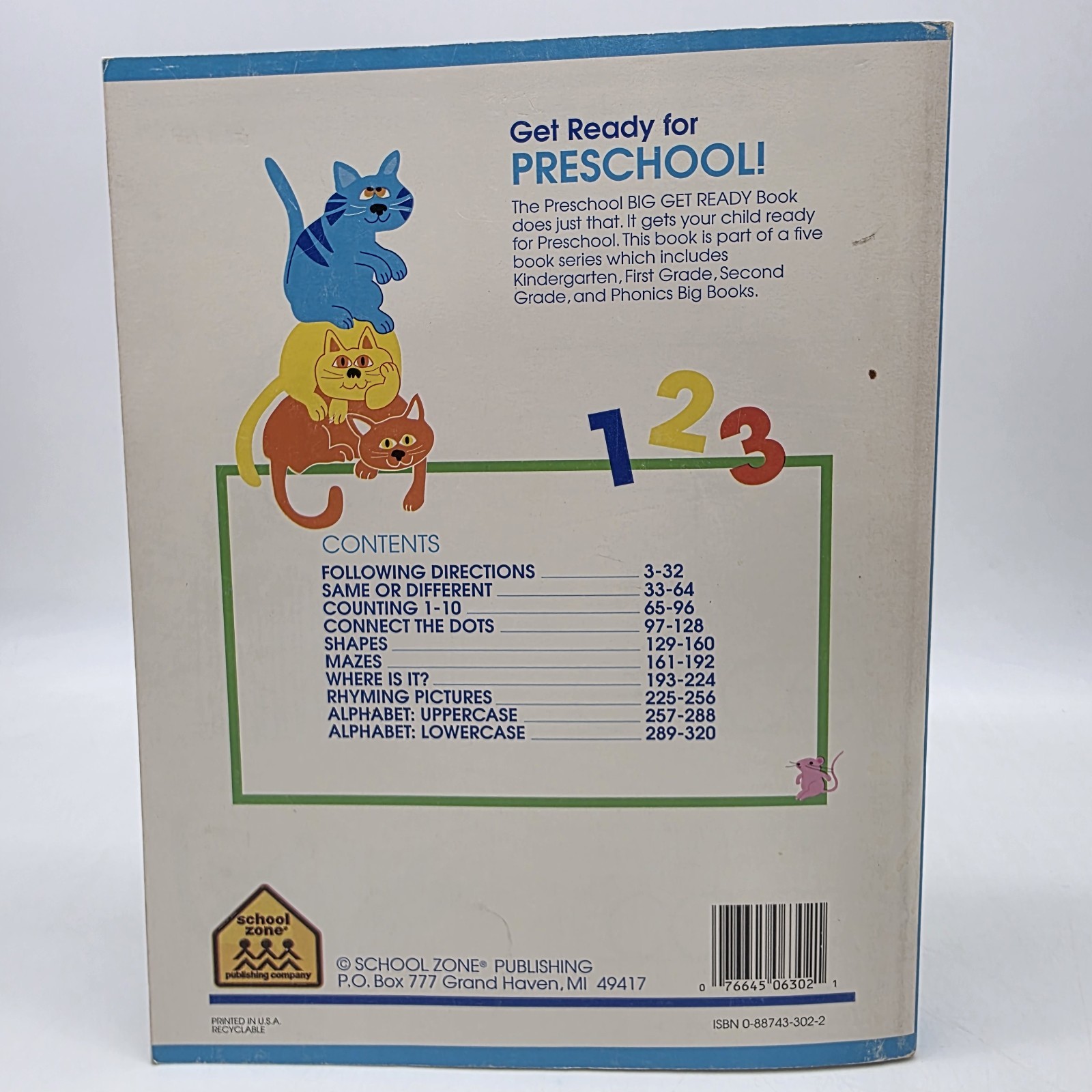 The Big Get Ready Preschool Paperback 1988 School Zone Publishing