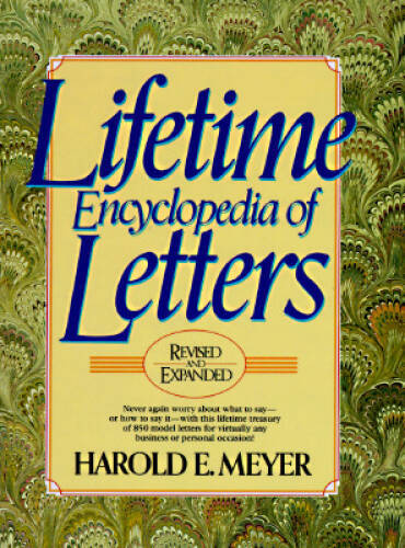 Lifetime Encyclopedia of Letters – Hardcover By Meyer, Harold E – ACCEPTABLE