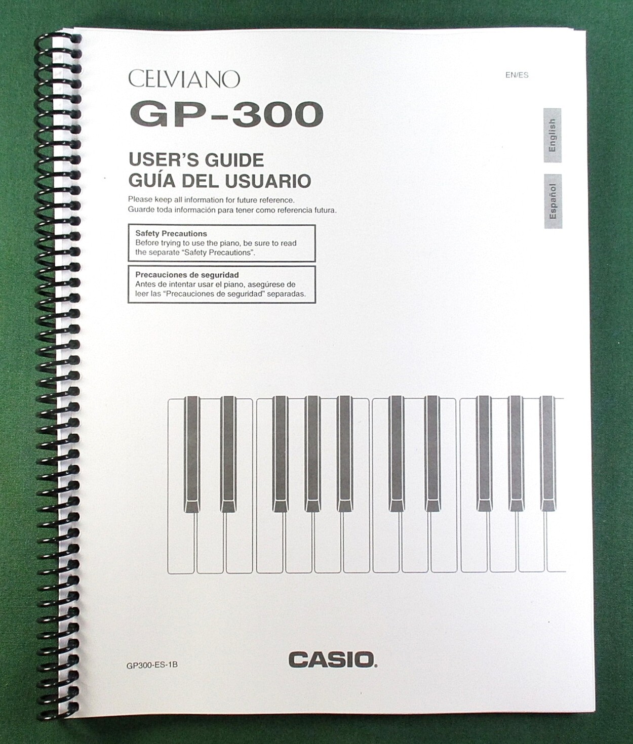 Casio GP-300 Instruction Manual: 78 Pages Coil Bound & Protective Covers!