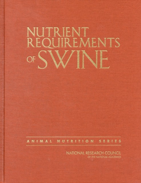 NUTRIENT REQUIREMENTS OF SWINE by NRC Hardback Self Help Business