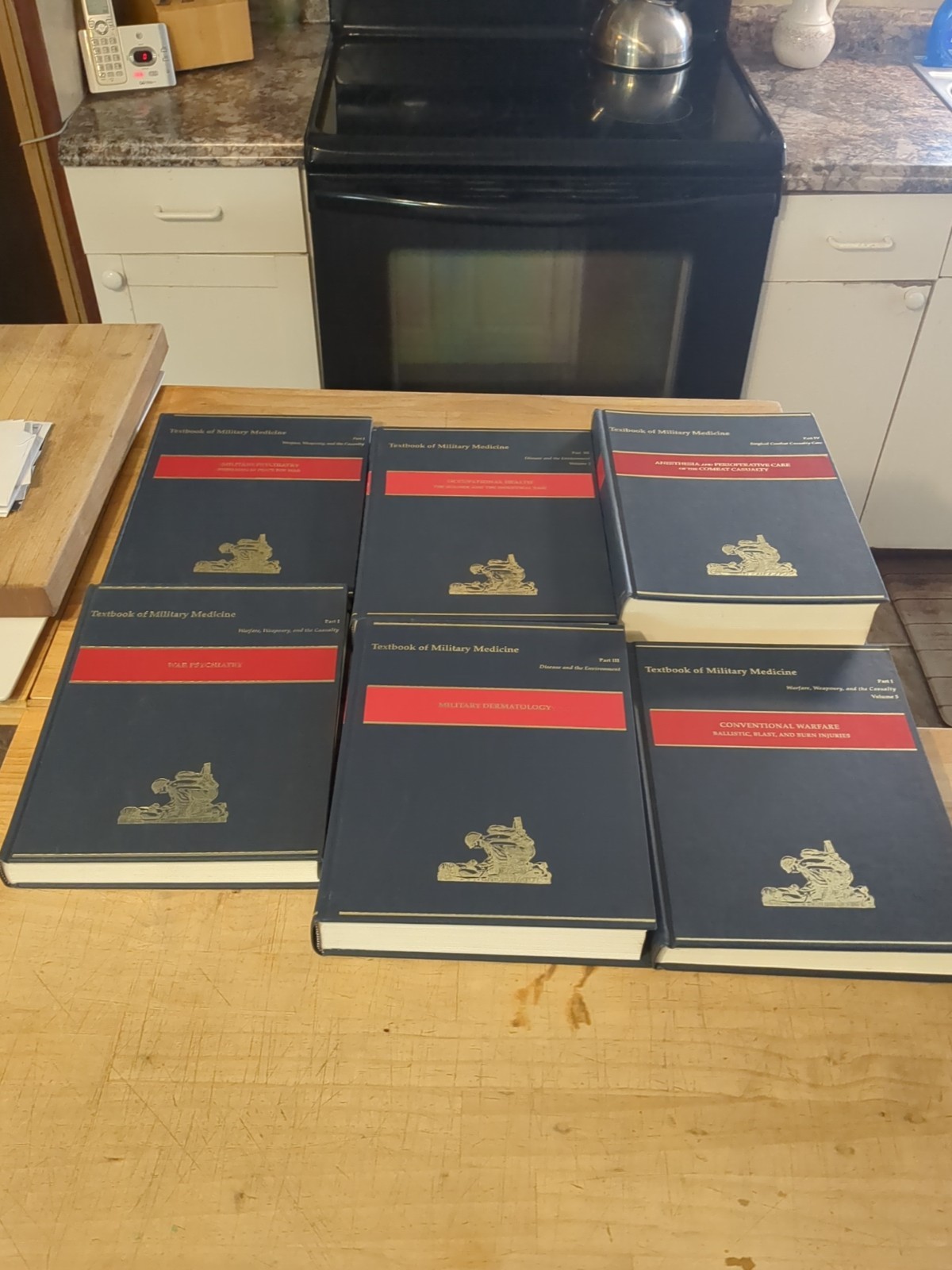 Textbooks of Military Medicine Lot Of 6 TMM Series History
