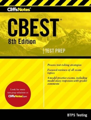 CliffsNotes CBEST, 8th Edition – Paperback By BTPS Testing – GOOD