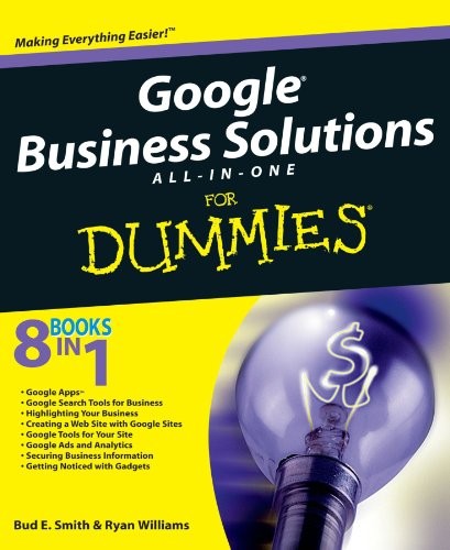 GOOGLE BUSINESS SOLUTIONS ALL-IN-ONE FOR DUMMIES By Bud E. Smith Mint Condition