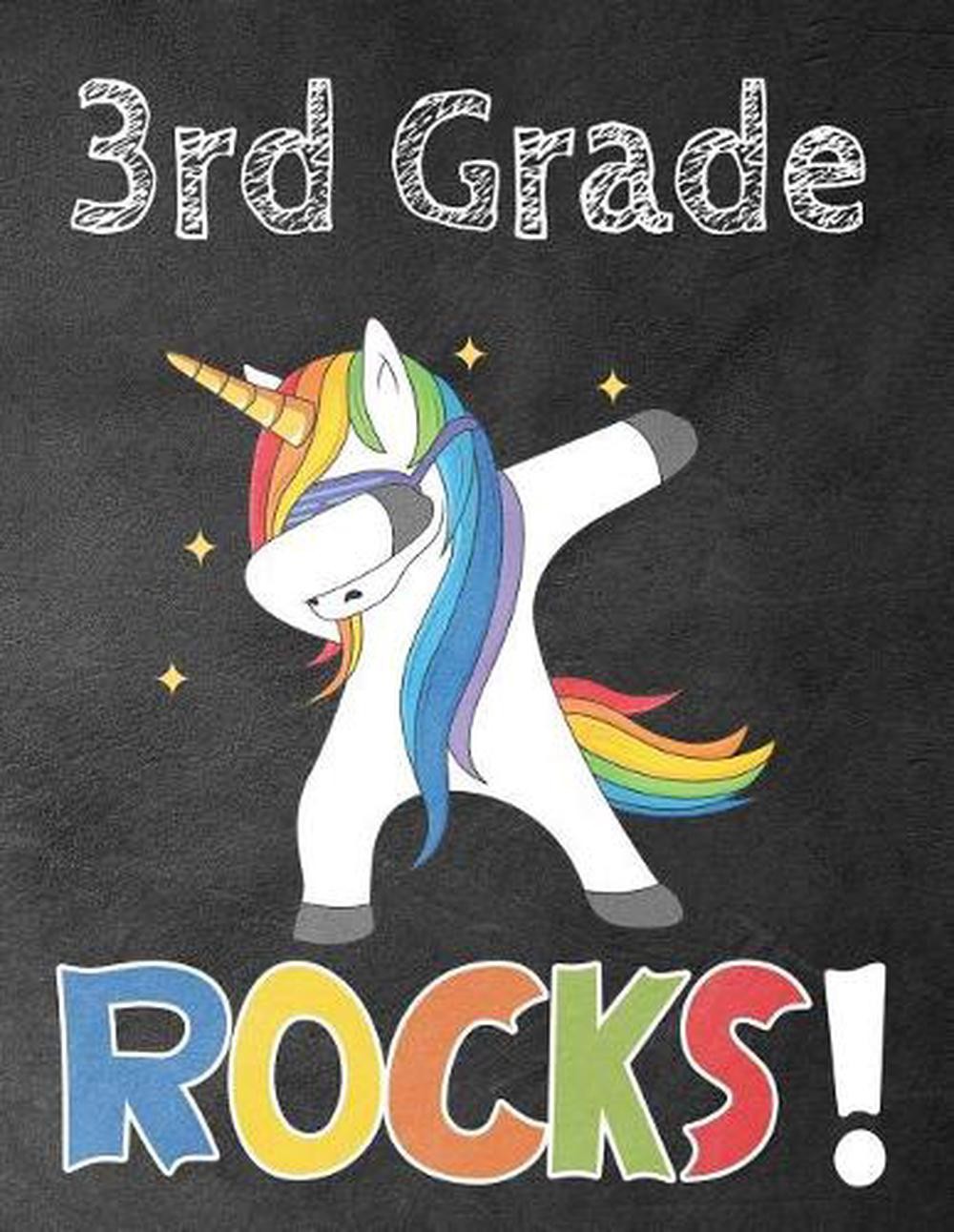 3rd Grade Rocks!: Funny Back To School notebook, Gift For Girls and Boys,109 Col