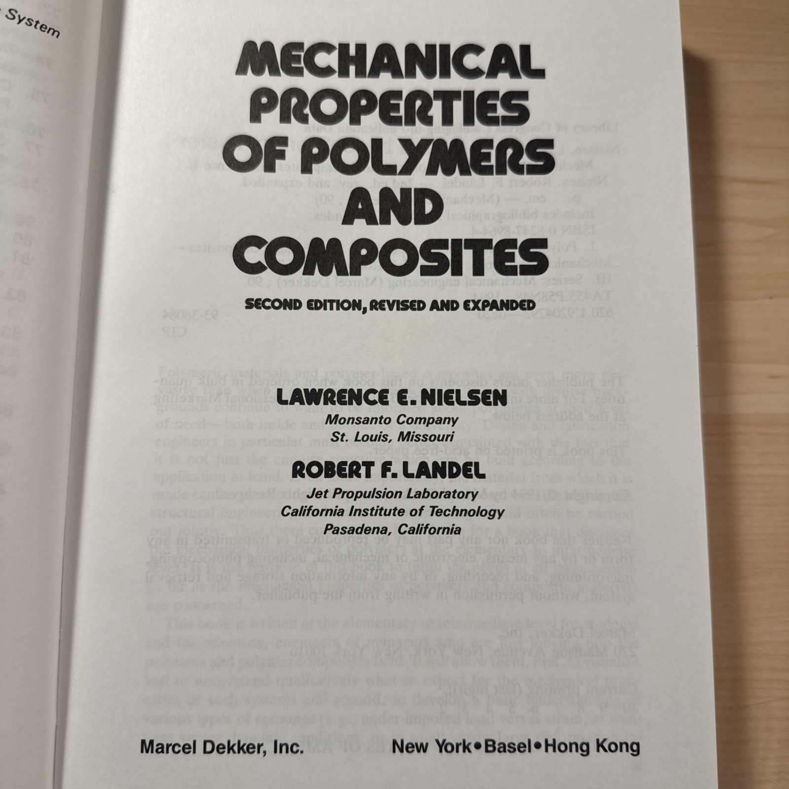 Mechanical Properties of Polymers and Composites, Second Edition (Mechani – GOOD