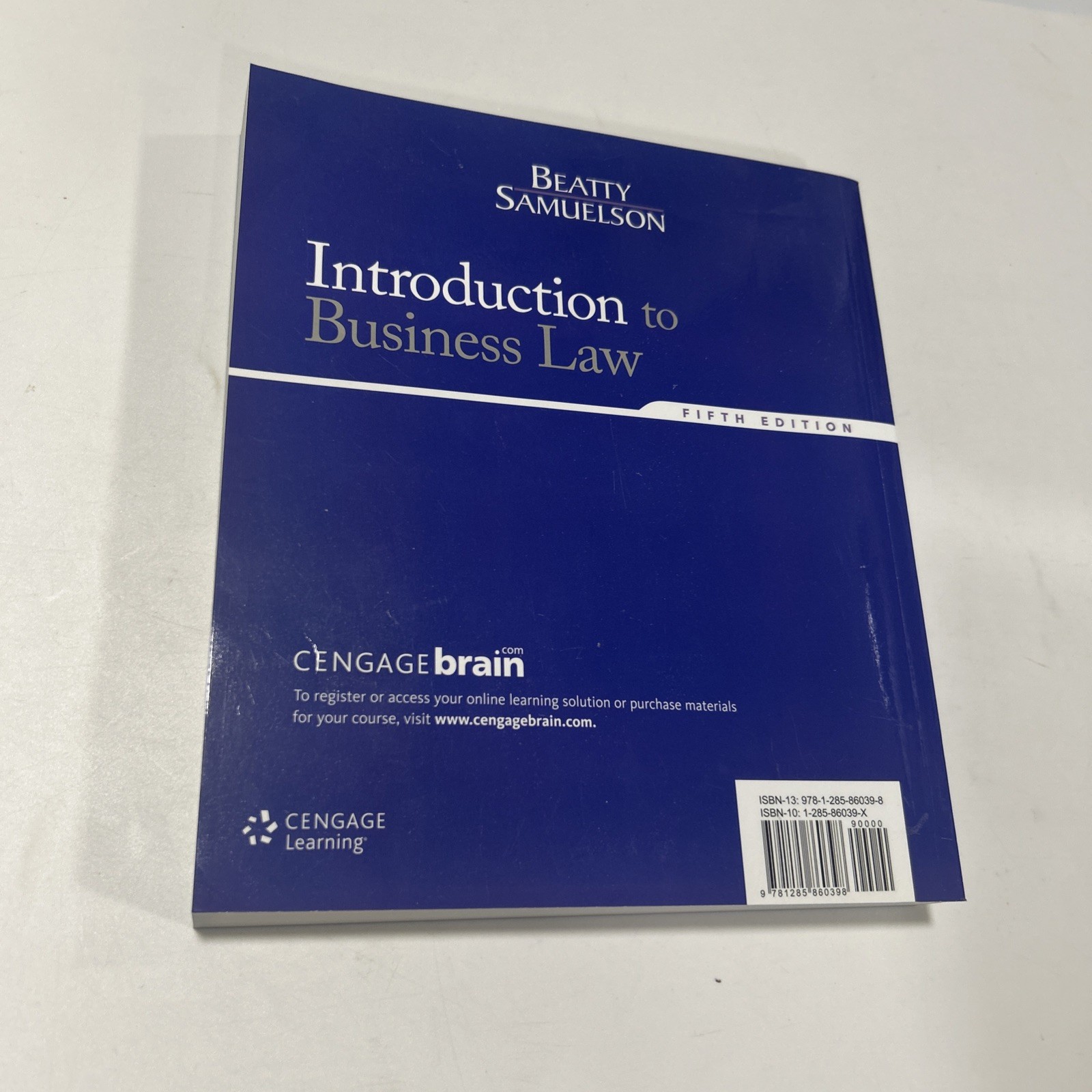 Cengage Advantage Books: Introduction to Business Law By Samuelson 5th Edition
