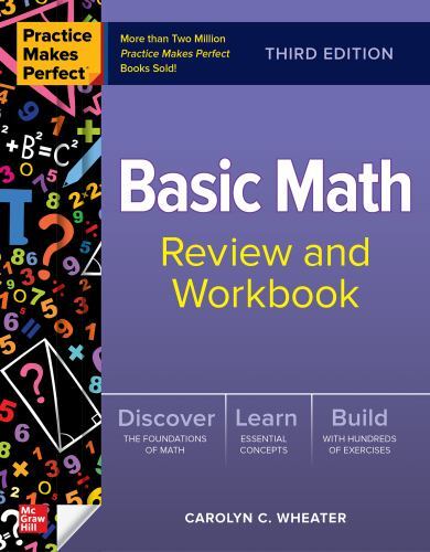Practice Makes Perfect Basic Math Review, Paperback by Wheater, Carolyn, Like…